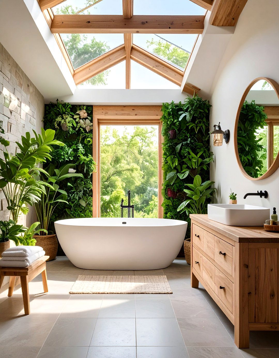 Biophilic Sanctuary Bathroom - 30 3d bathroom design ideas