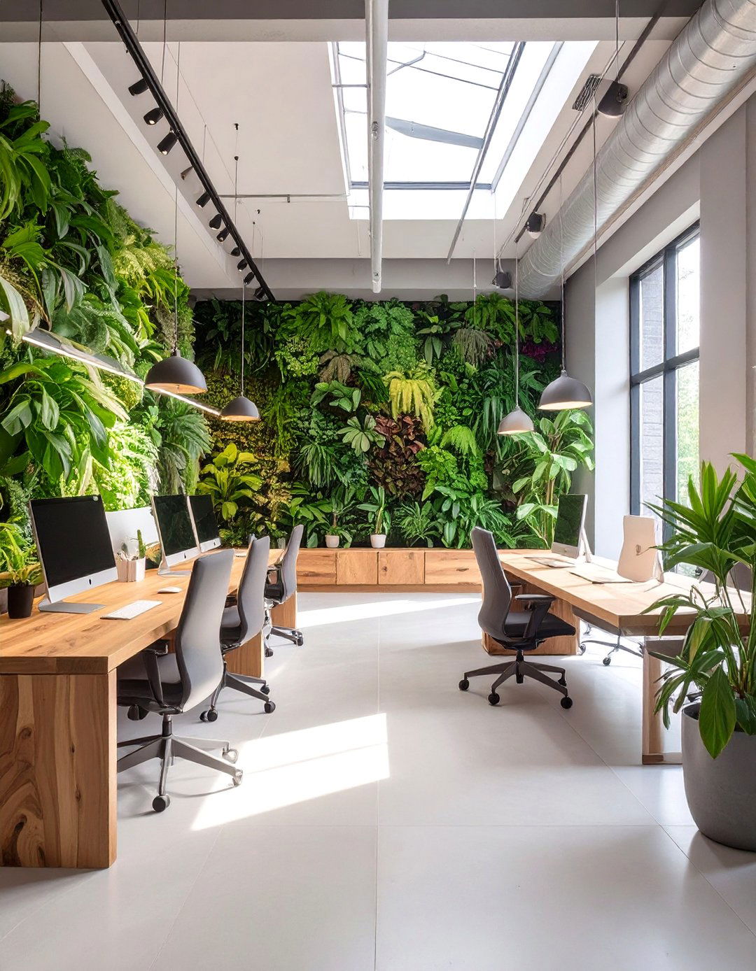 Biophilic Sanctuary Office Design - 30 commercial office interior design ideas
