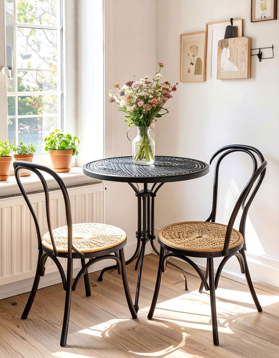 Bistro Style Two Chair Kitchen Nook - 30 small kitchen nook ideas