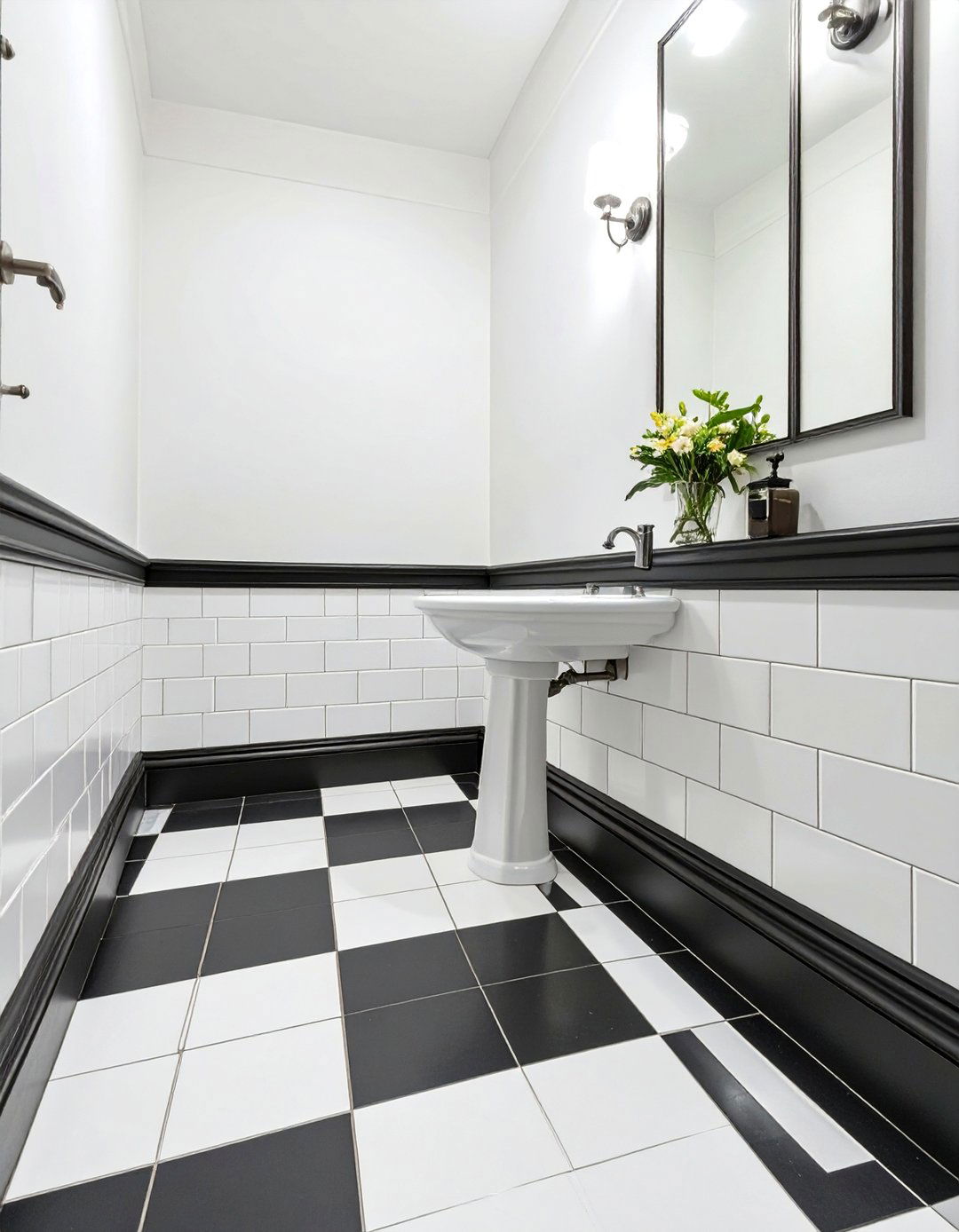 Black Bathroom Baseboard - 30 bathroom baseboard ideas