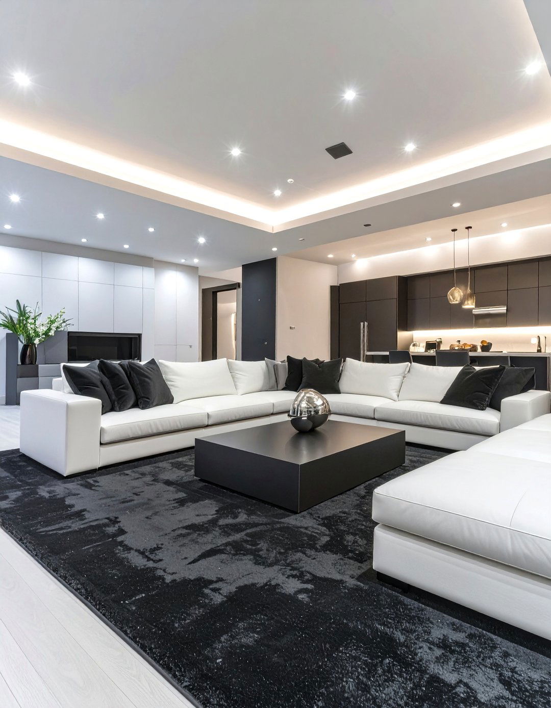Black Carpet for a Dramatic and Sleek Design - 30 basement carpet ideas