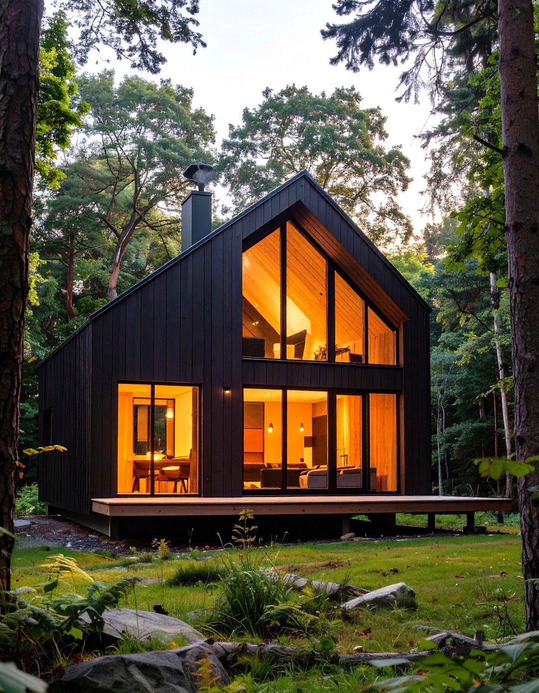 Black Exterior Finish - 30 scandinavian house design ideas