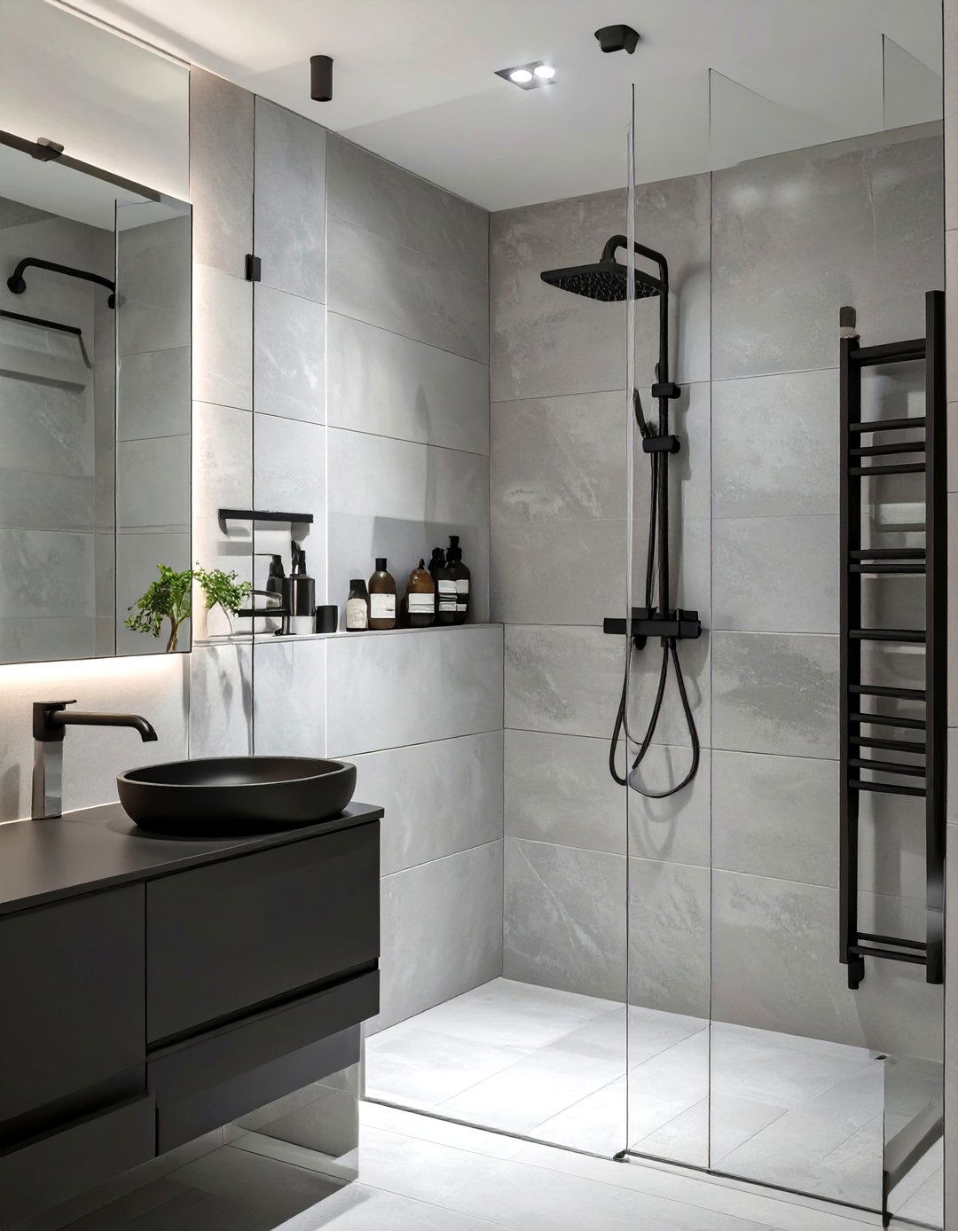 Black Fixtures Bathroom - 30 modern bathroom decor ideas