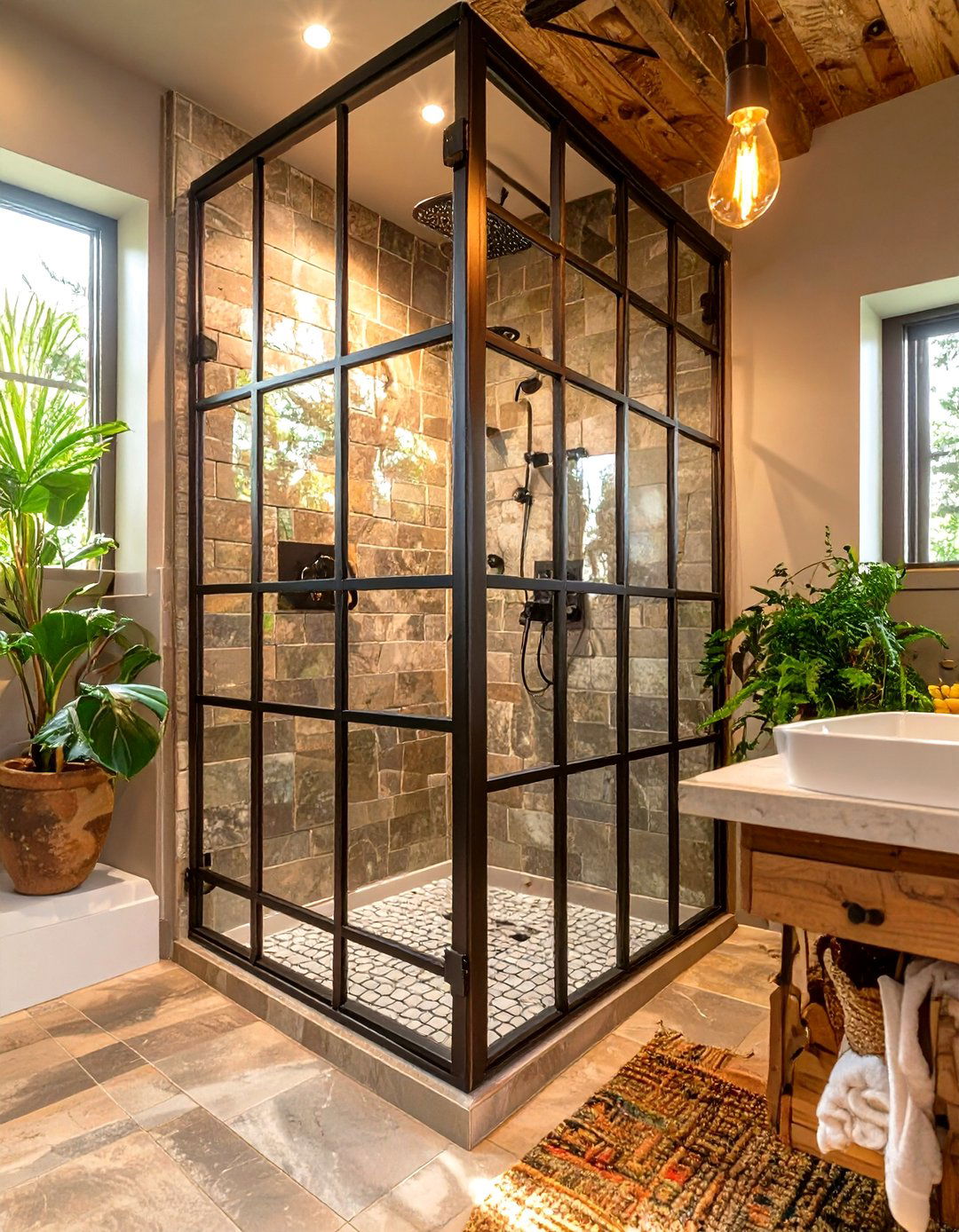 Black Framed Glass Small Walk In Shower - 30 small walk in shower ideas