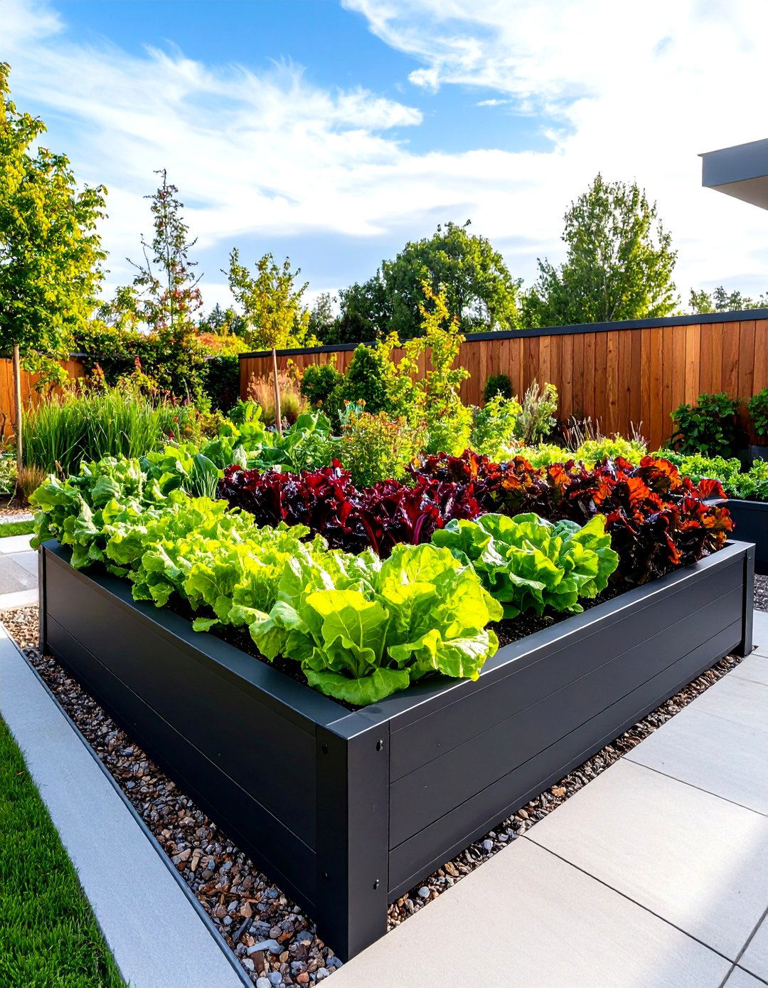Black Metal Raised Garden Frame - 30 raised garden ideas