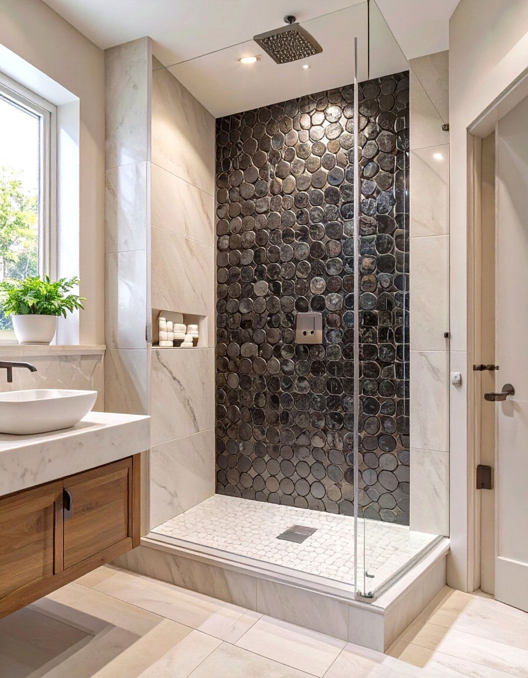 30 Black Shower Tile Ideas for a Bold Modern Bathroom - We Love Home Blog