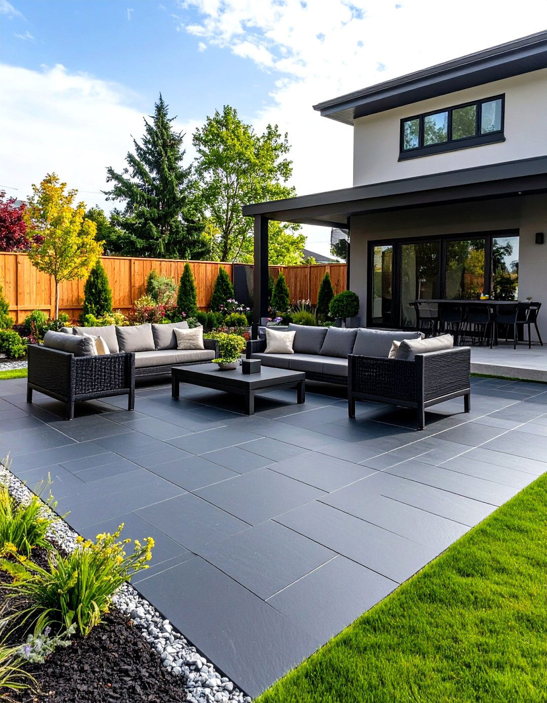 Black Slate Patio Pavers - 30 patio pavers ideas