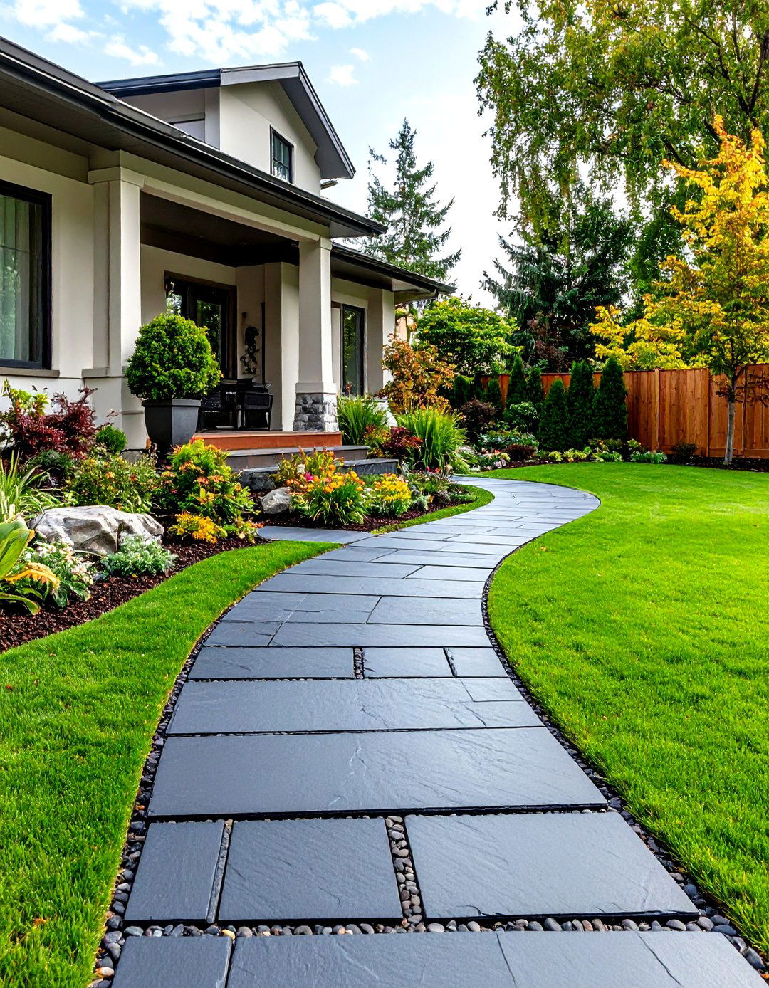 30 Front Yard Paver Walkway Ideas to Elevate Your Home - We Love Home Blog