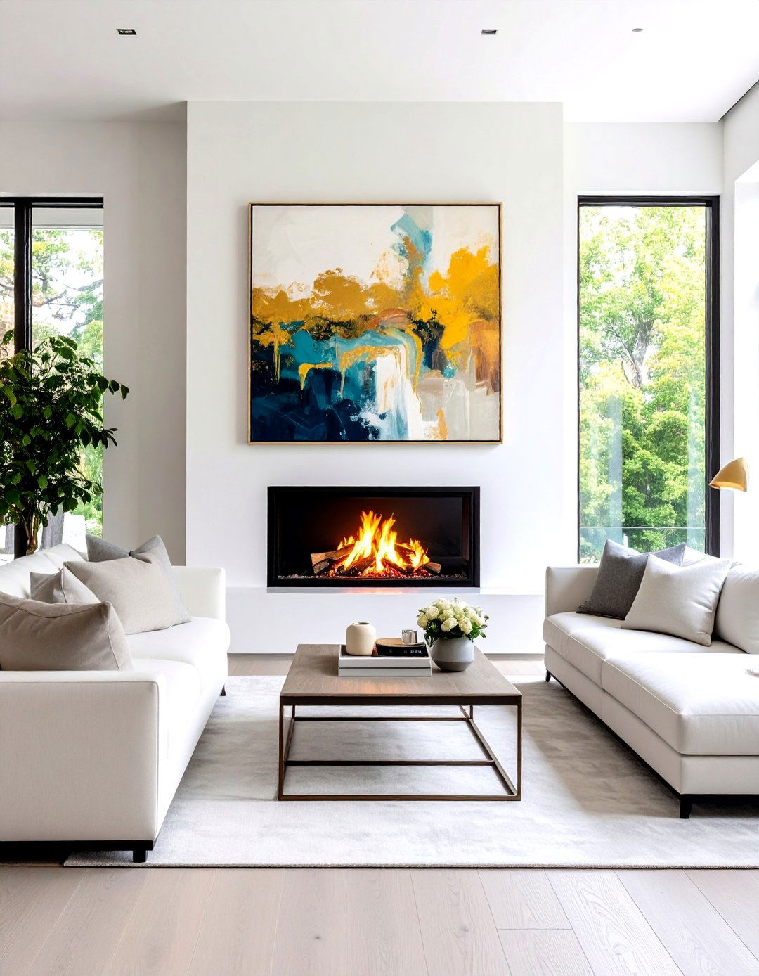 Black Slate Tile Wall - 30 fireplace accent wall ideas