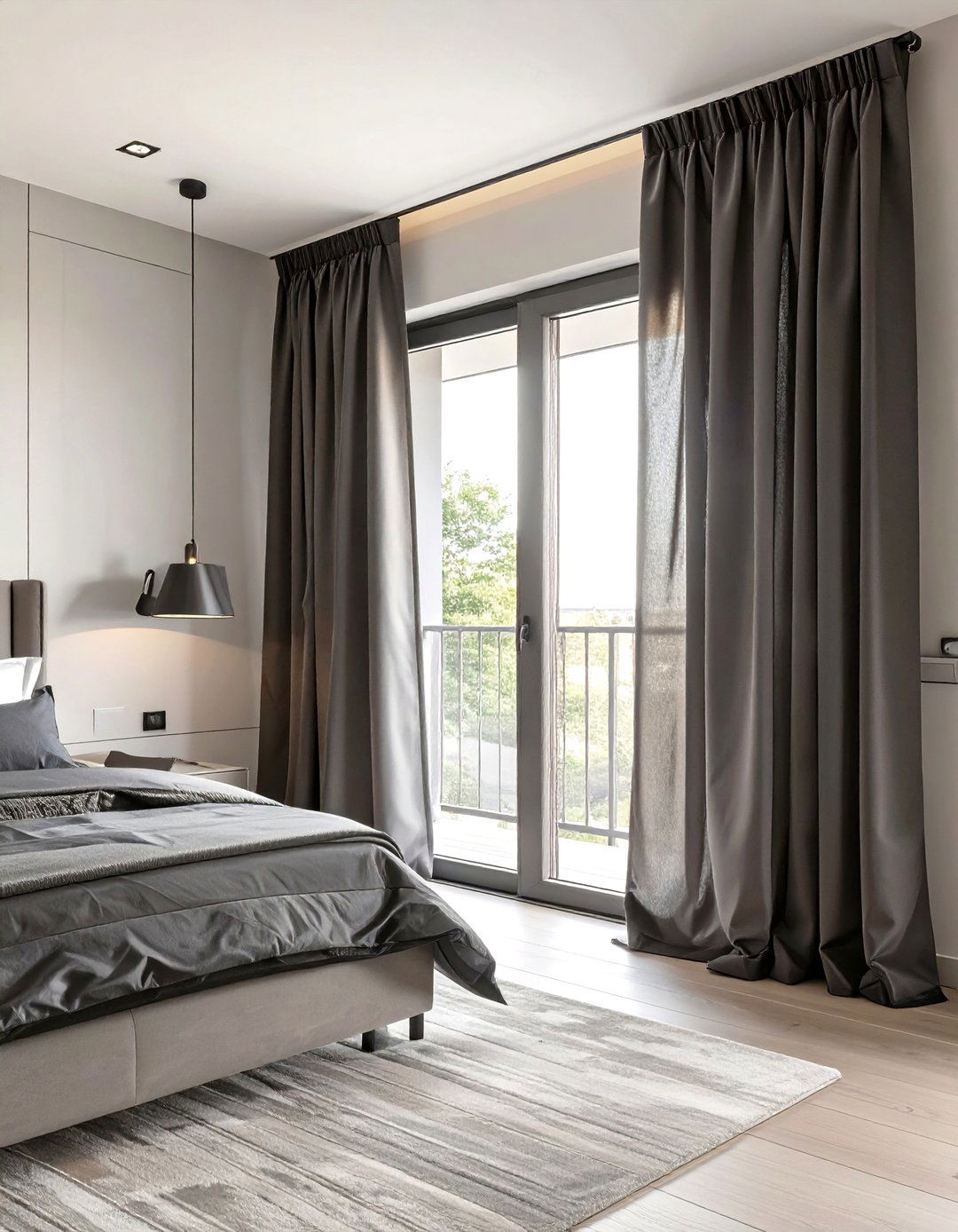 Black Sliding Glass Door Curtains for Drama - 30 sliding glass patio door curtain ideas