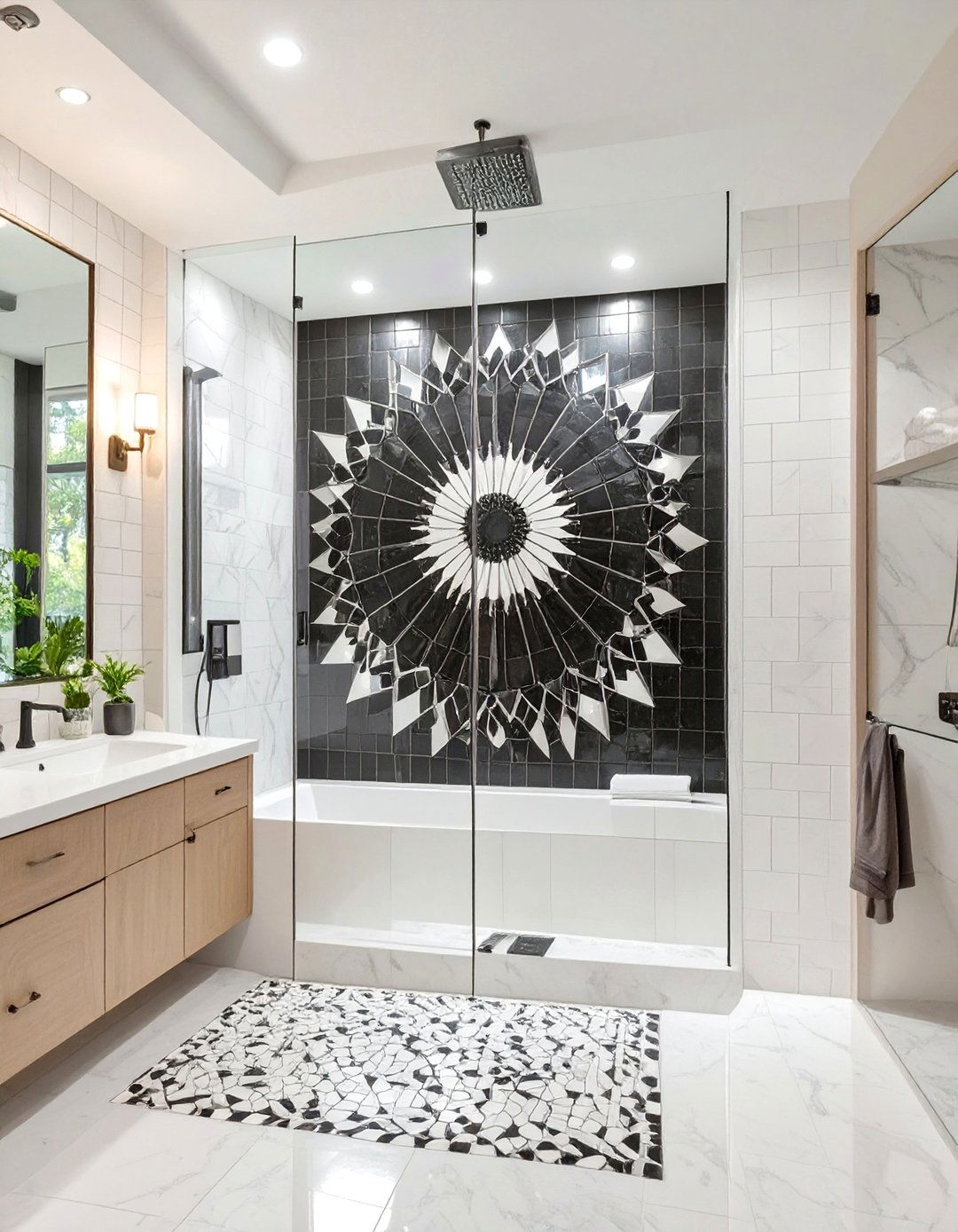 30 Black Shower Tile Ideas for a Bold Modern Bathroom - We Love Home Blog