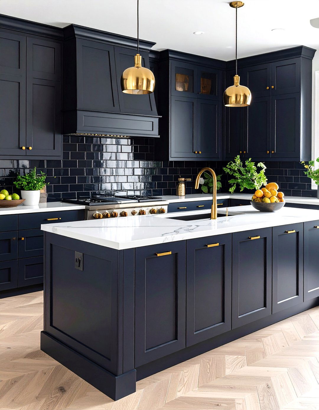 Black Subway Tile Backsplash - 30 easy backsplash ideas