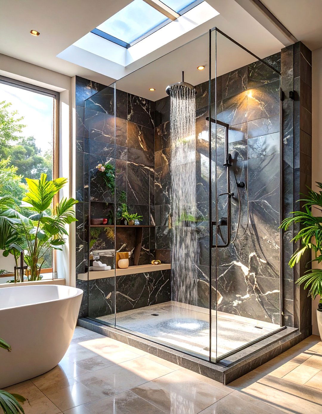 30 Black Shower Tile Ideas for a Bold Modern Bathroom - We Love Home Blog
