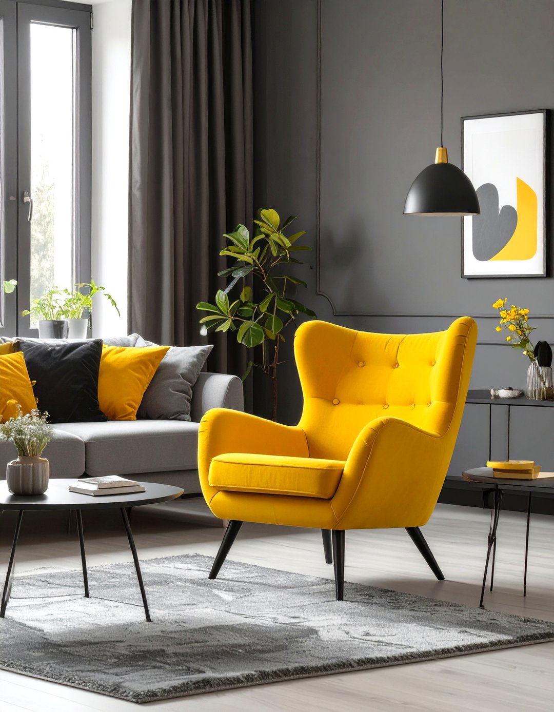 30 Modern Black and Grey Living Room Ideas to See