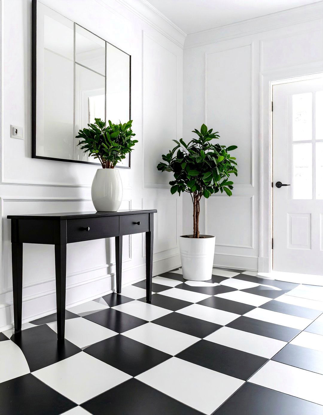 Black and White Entryway - 30 entryway inspiration