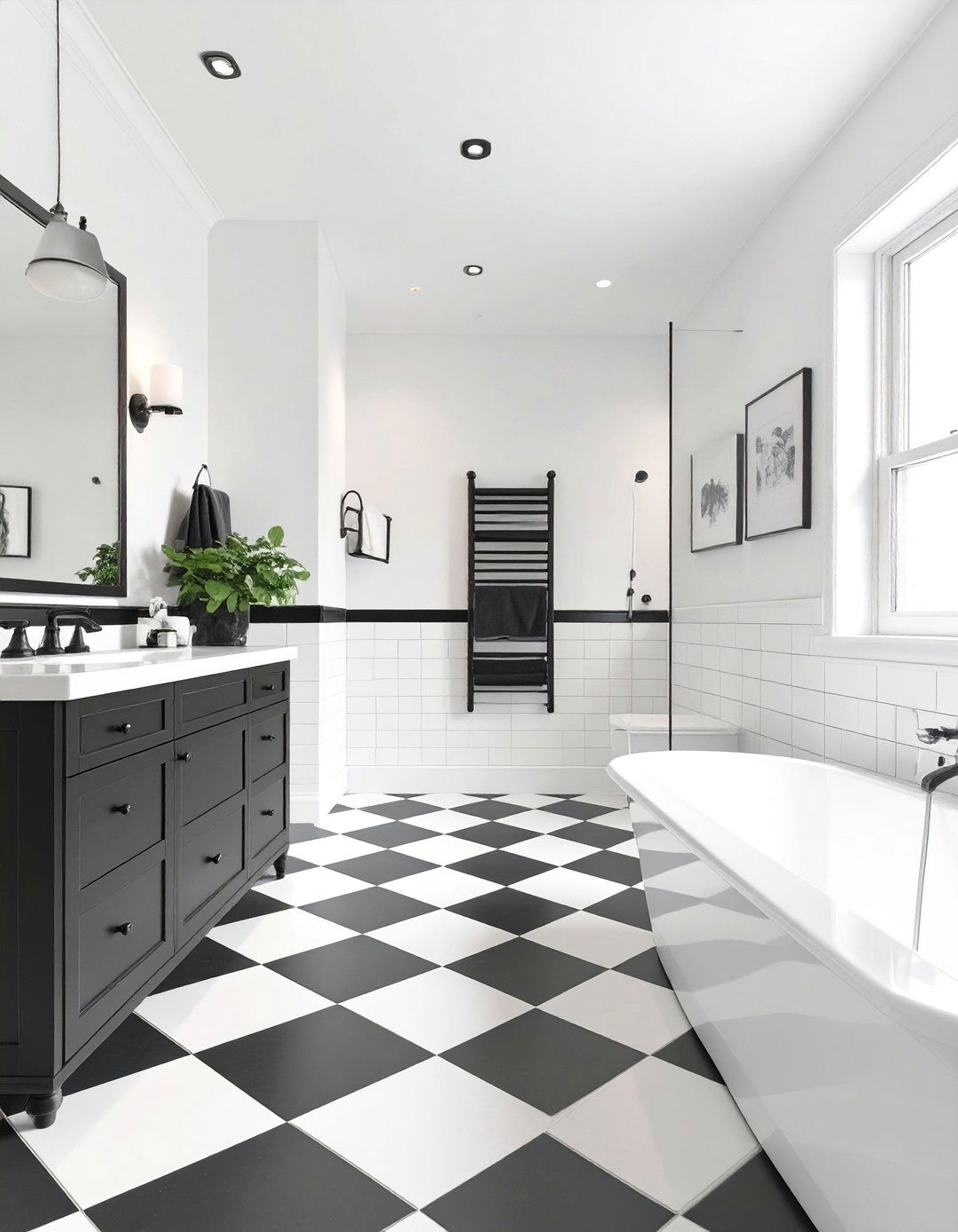 Black and White Themed Bathroom Visualizer - 30 bathroom design software ideas