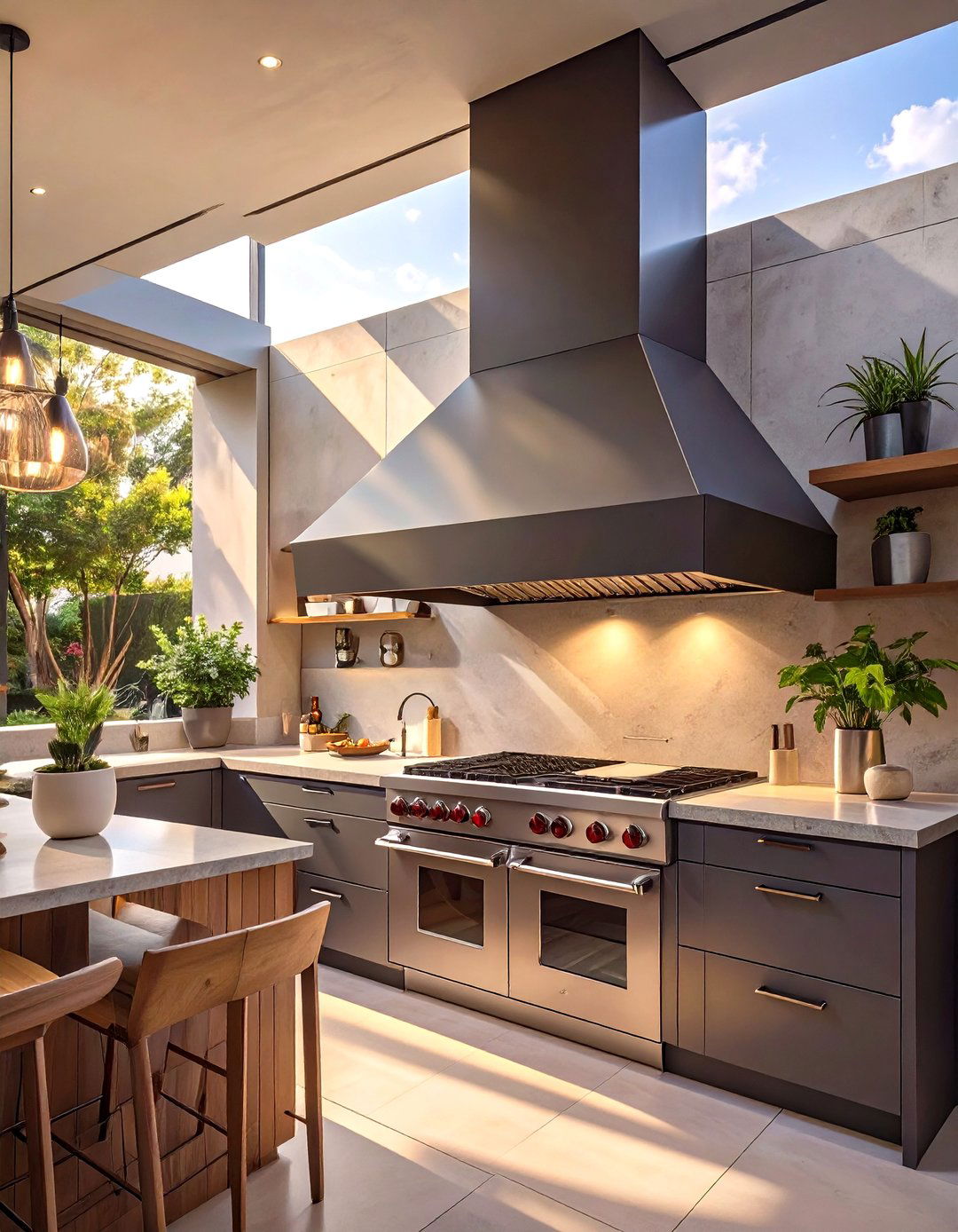 Blackened Steel Outdoor Grill Exhaust Hood - 30 outdoor grill exhaust hood ideas