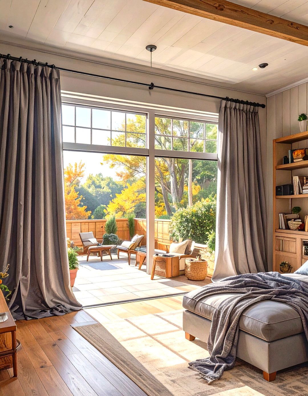 Blackout Curtains for Windows - 30 simple garage man cave ideas