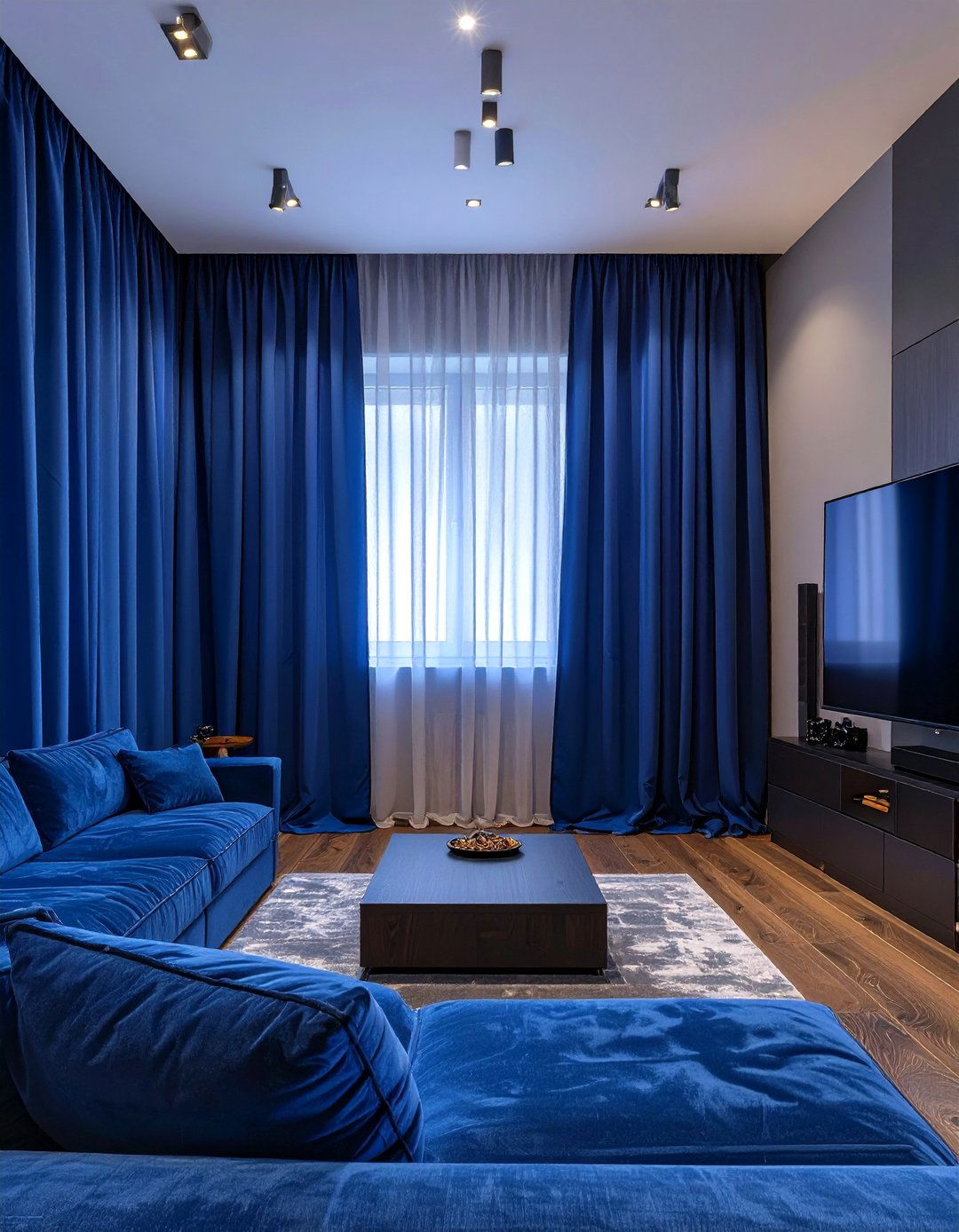 Blackout Curtains for a Home Theater - 30 curtain ideas for living room