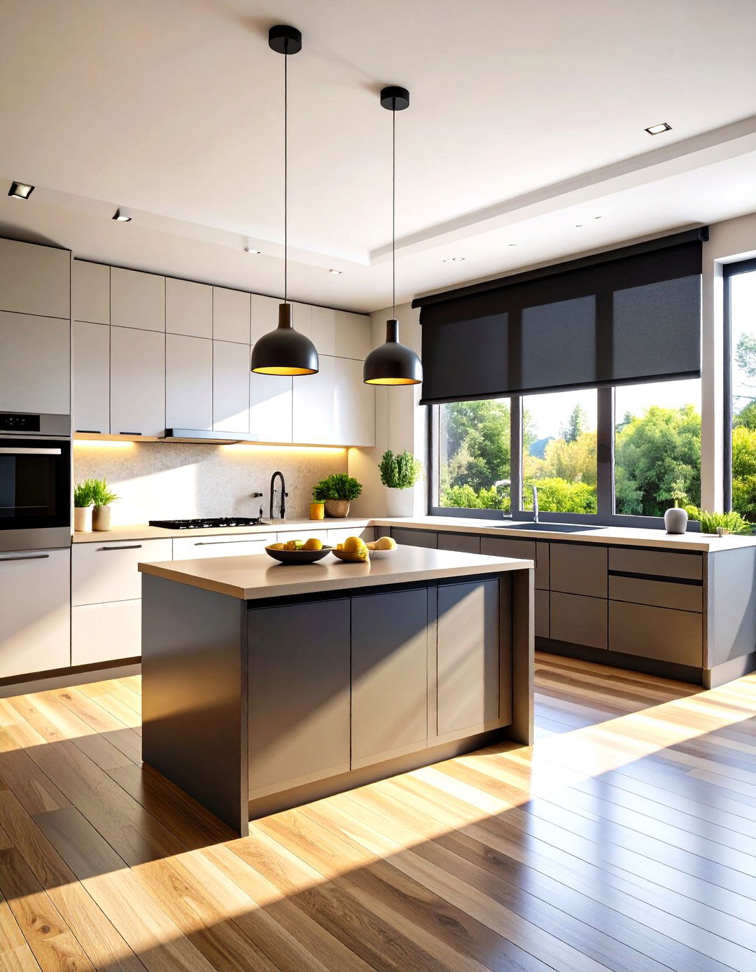 Blackout Roller Shades - 30 kitchen window treatment ideas