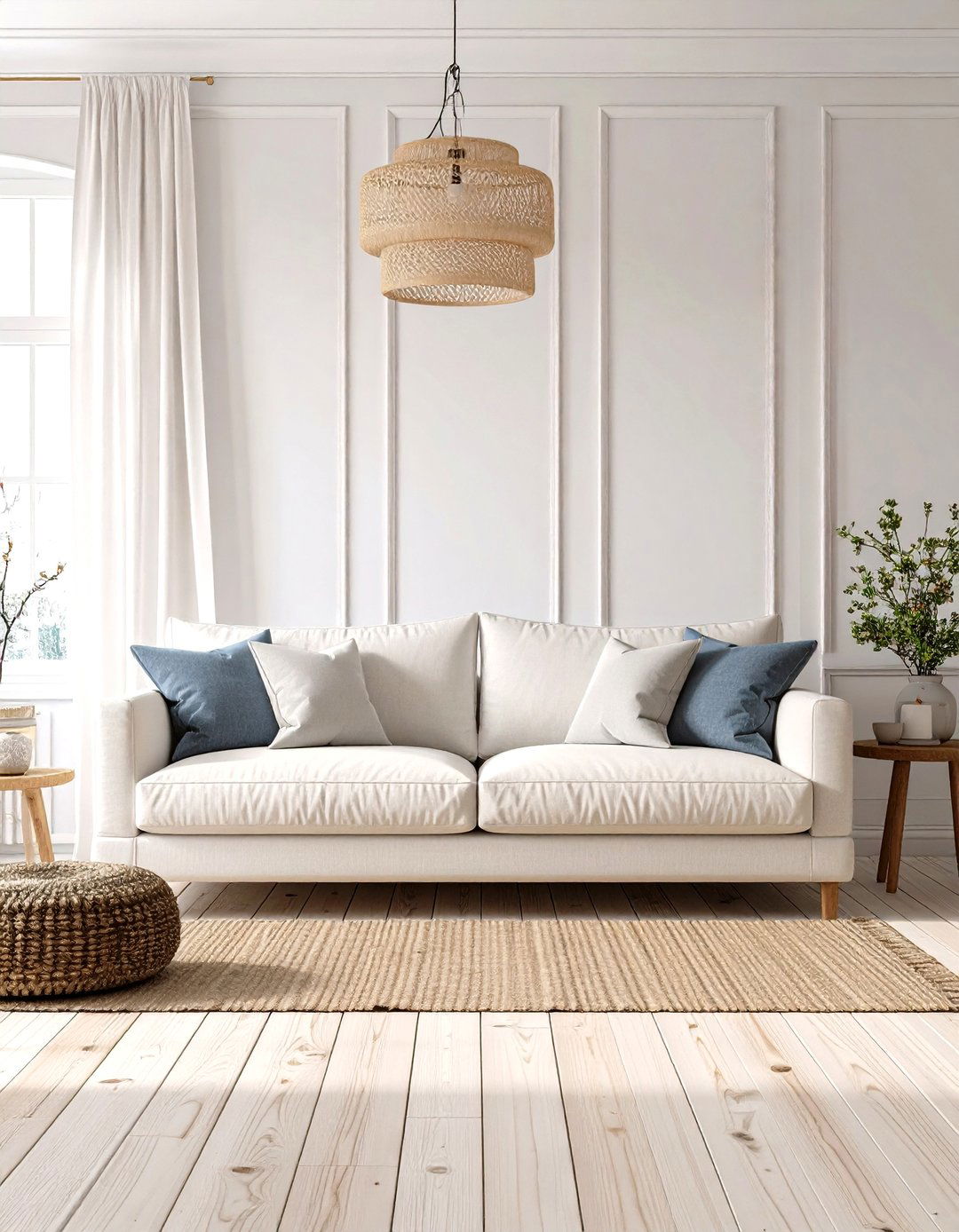 Bleached Wood Floors - 30 living room floor ideas