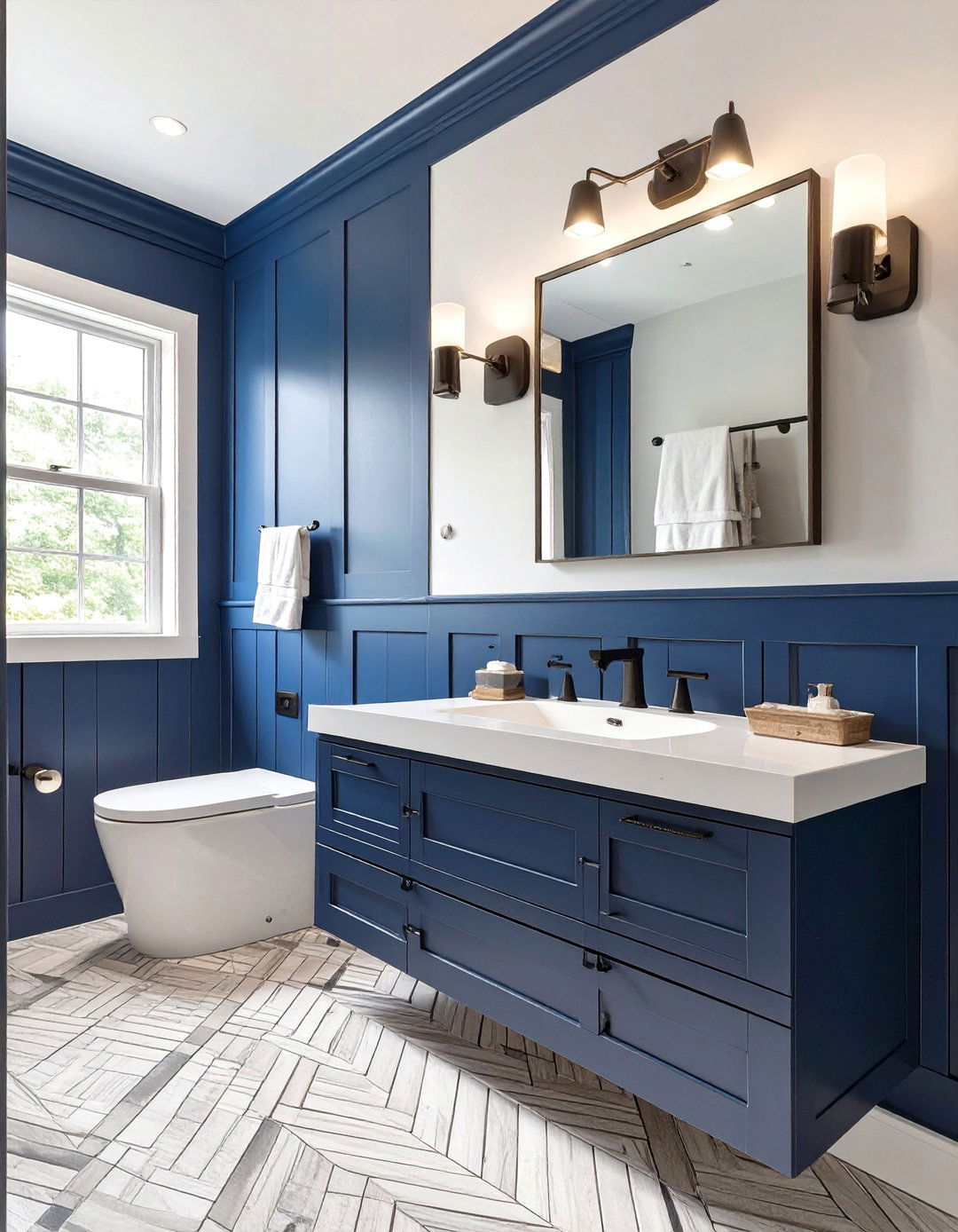 Board and Batten Bathroom Paneling - 30 bathroom wall paneling ideas