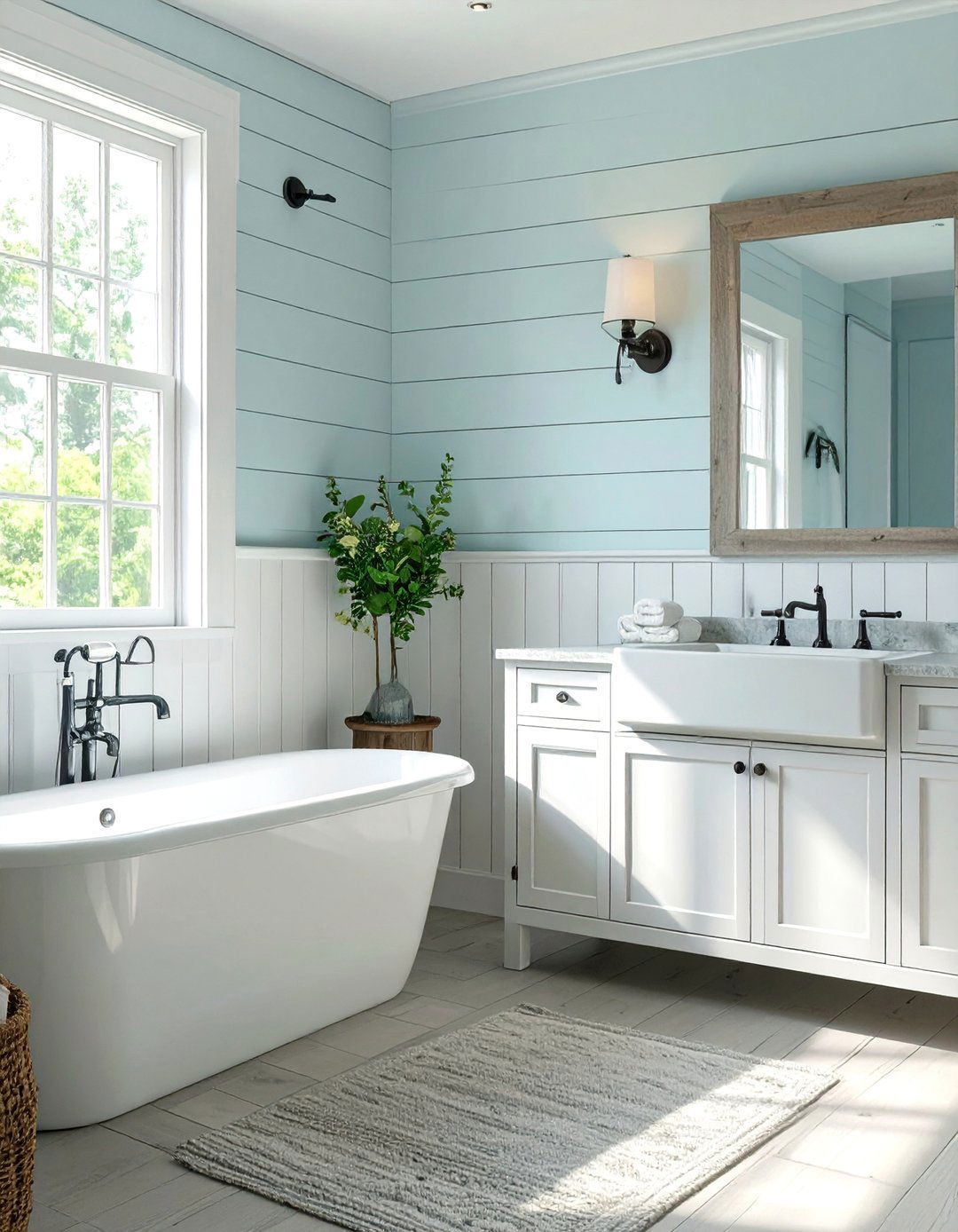 Board and Batten Bathroom Wainscoting - 30 bathroom wainscoting ideas