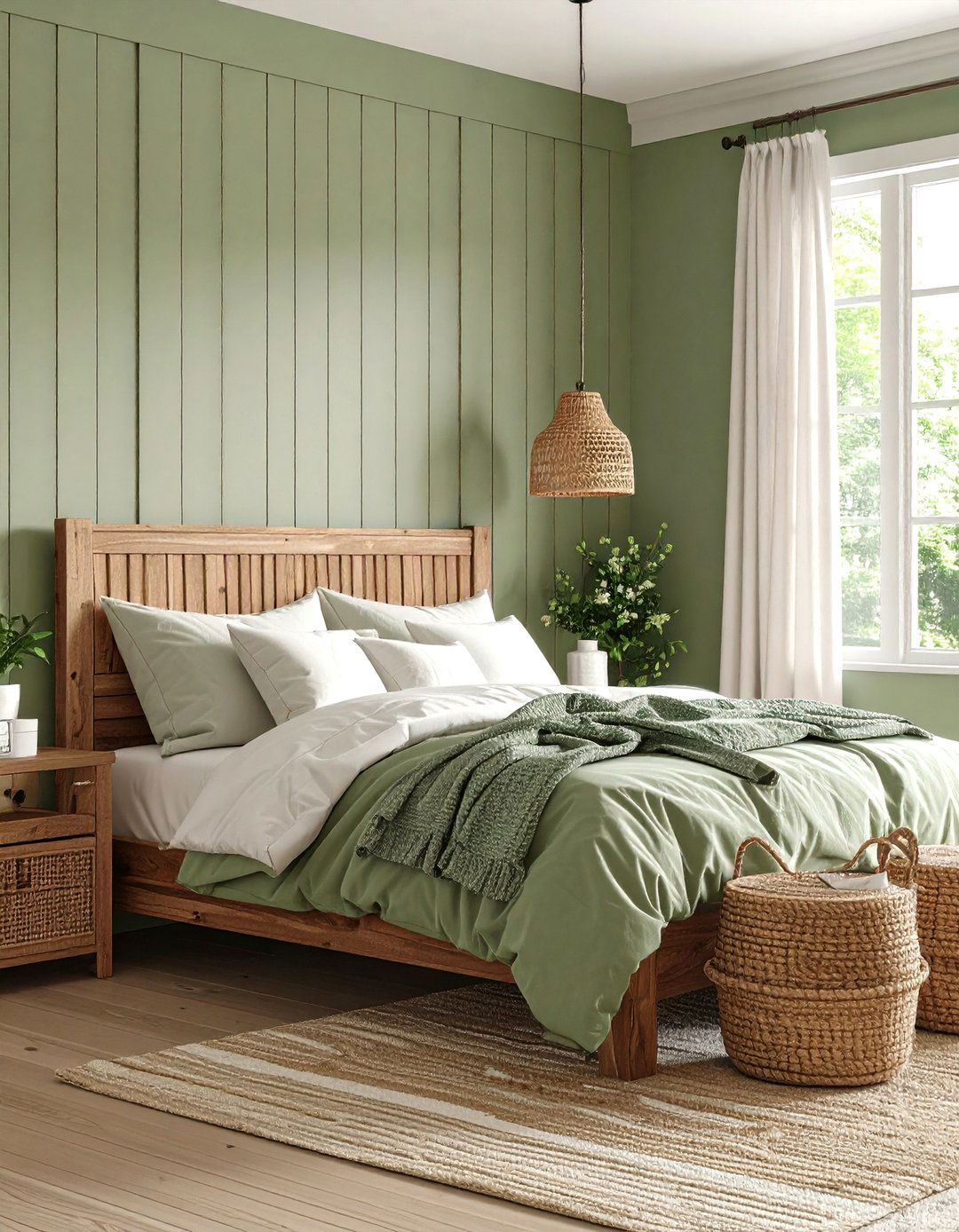 Board and Batten Bedroom Wall - 30 accent wall bedroom ideas