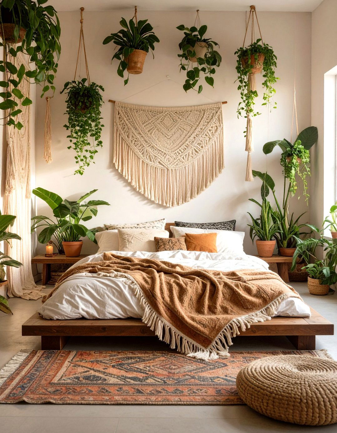 Bohemian Bedroom Sanctuary - 30 interior design rooms ideas