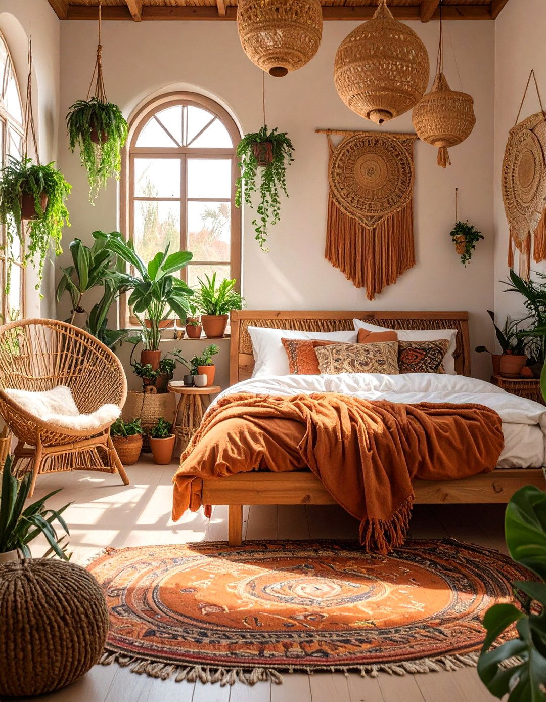 Bohemian Brown Bedroom - 30 brown bedroom ideas