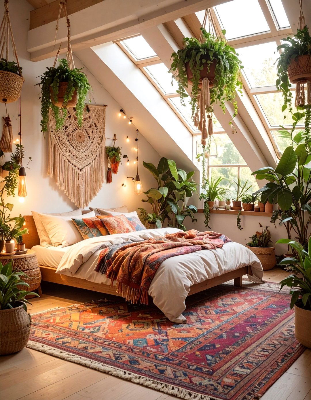 Bohemian Chic Attic Sanctuary - 30 modern attic bedroom ideas