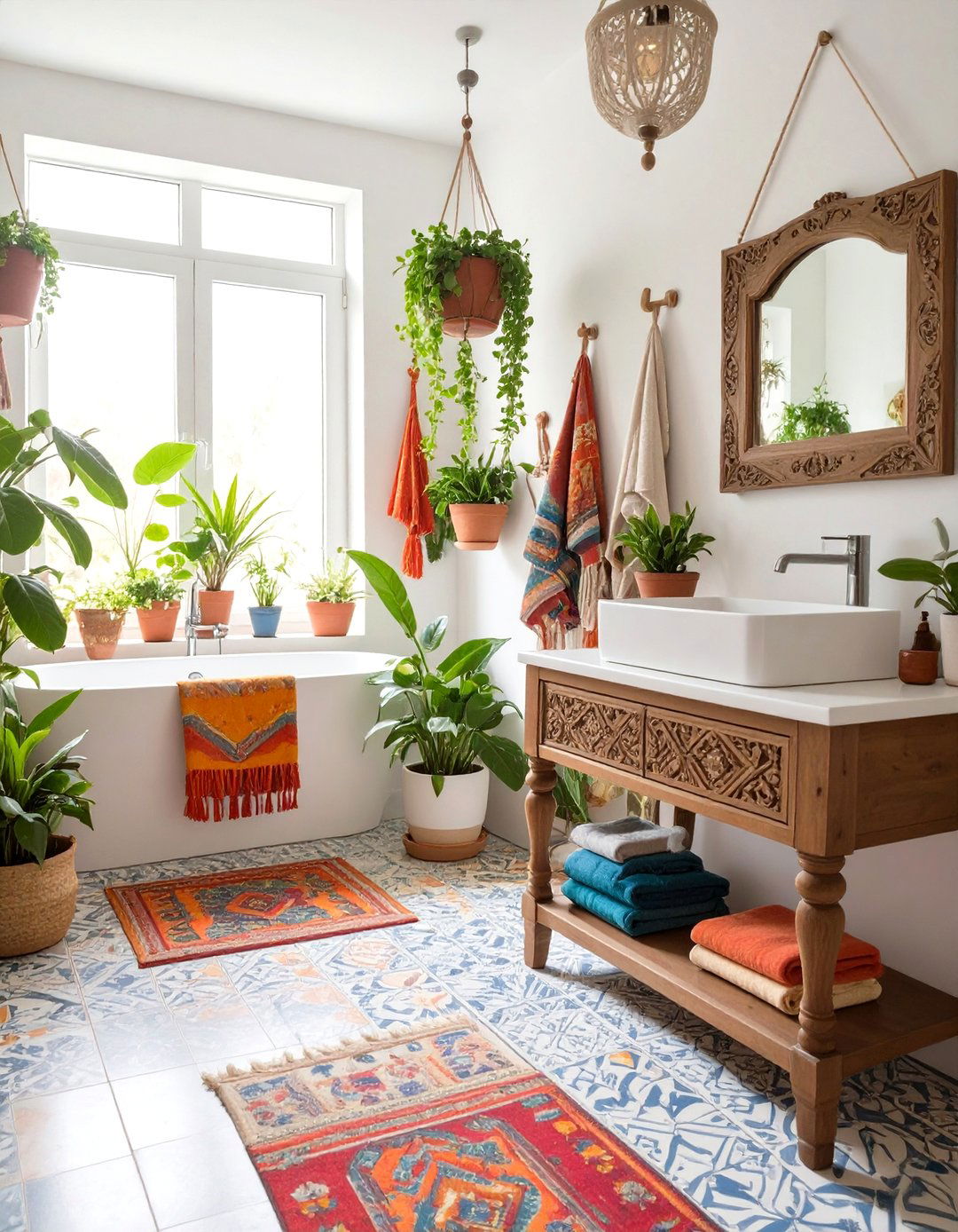 Bohemian Chic Bathroom - 30 bathroom pictures ideas