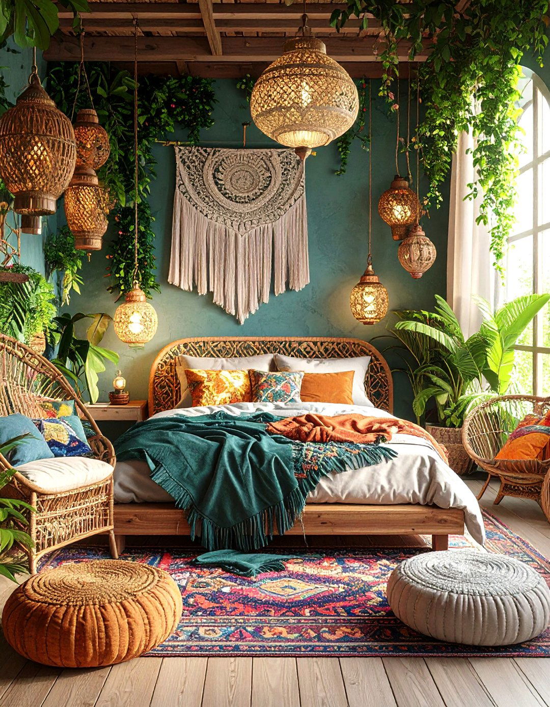 Bohemian Chic Bedroom Retreat - 30 3d rendering interior design ideas