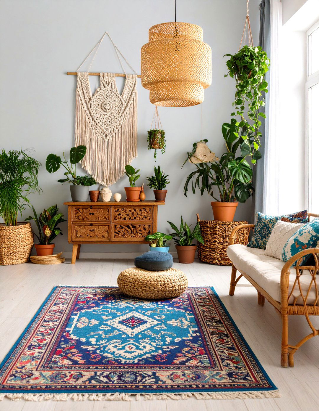 Bohemian Chic Entryway Oasis - 30 ai entryway makeover ideas