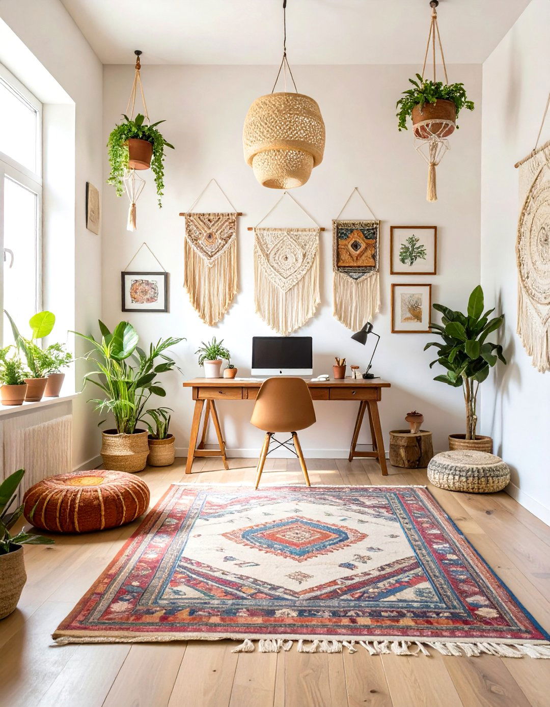 Bohemian Creative Office Room - 30 office room decor ideas
