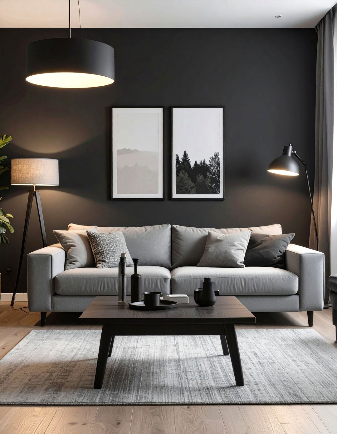 Bohemian Dark Living Room - 30 dark living room ideas