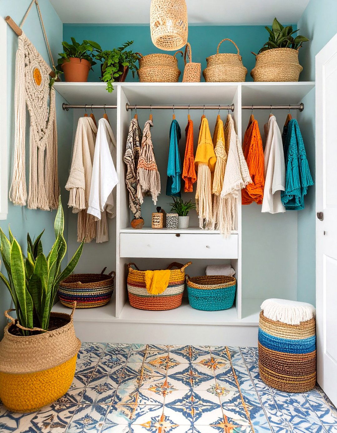 Bohemian Eclectic Bathroom Closet - 30 bathroom closet ideas