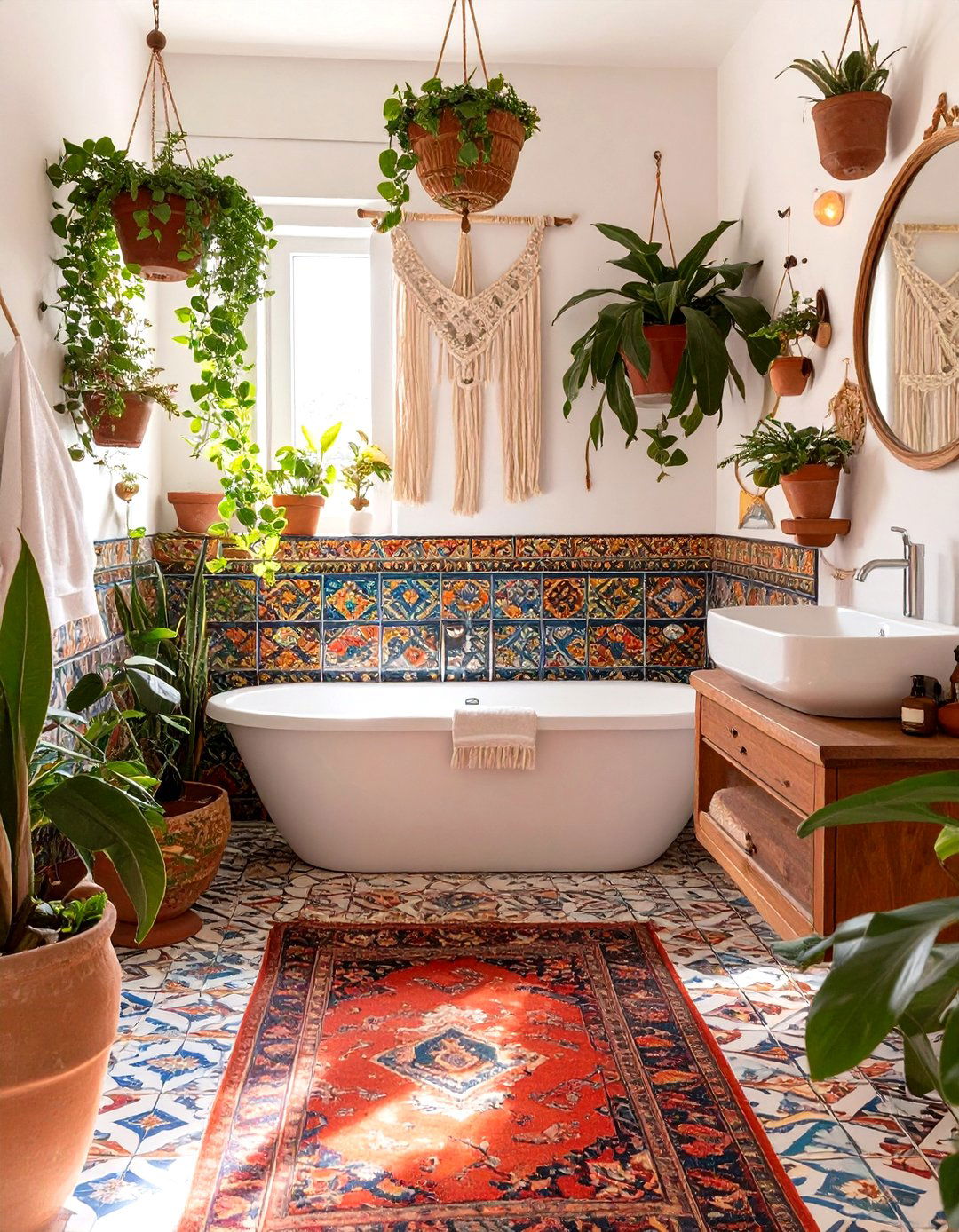 Bohemian Eclectic Bathroom Vibe - 30 design bathroom online ideas
