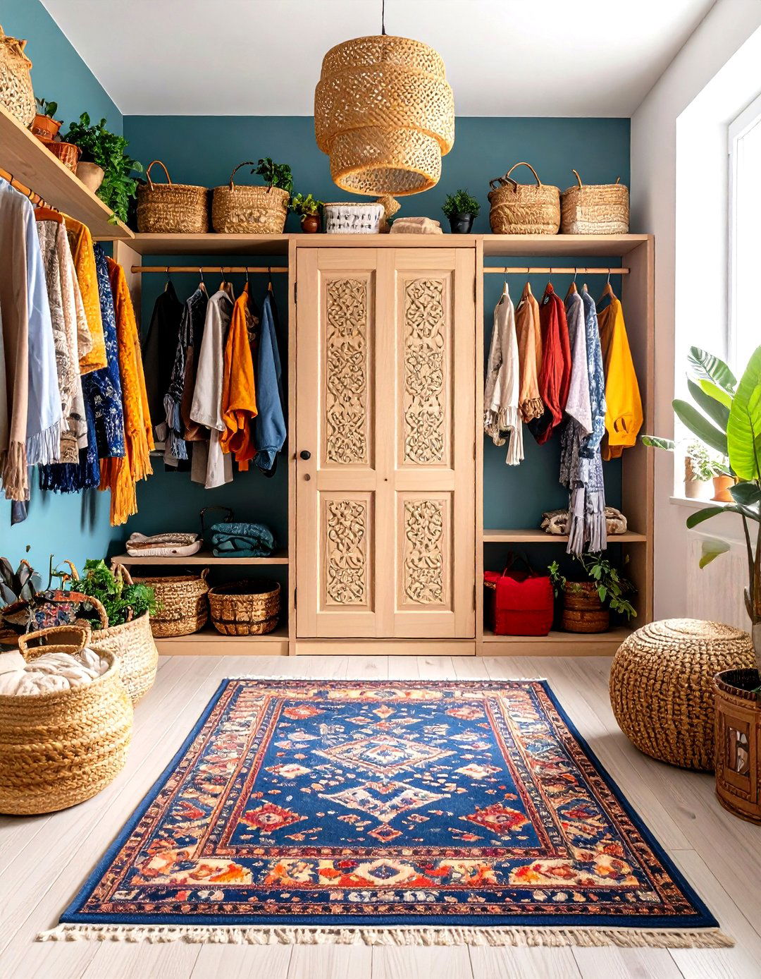 Bohemian Eclectic Entry Closet - 30 entry closet ideas