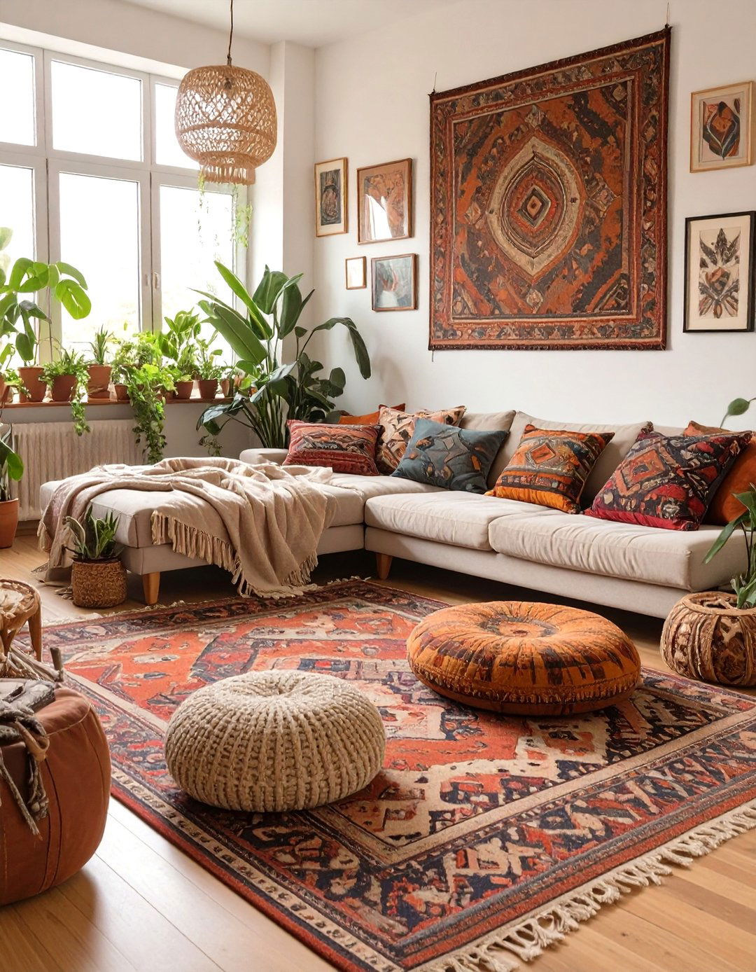 Bohemian Eclectic Living Area - 30 interior design photos ideas