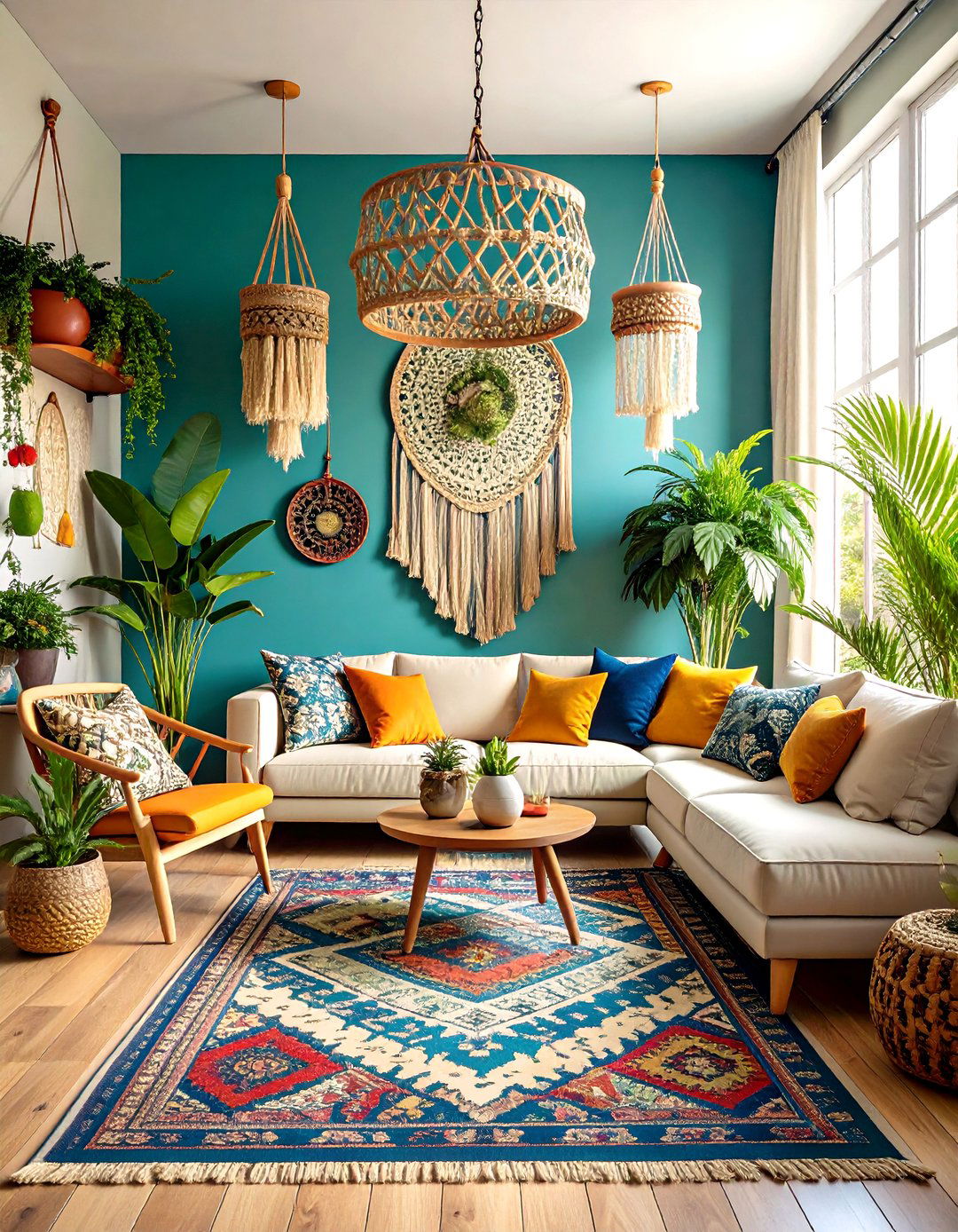 Bohemian Eclectic Living Room - 30 decorating ideas for living room