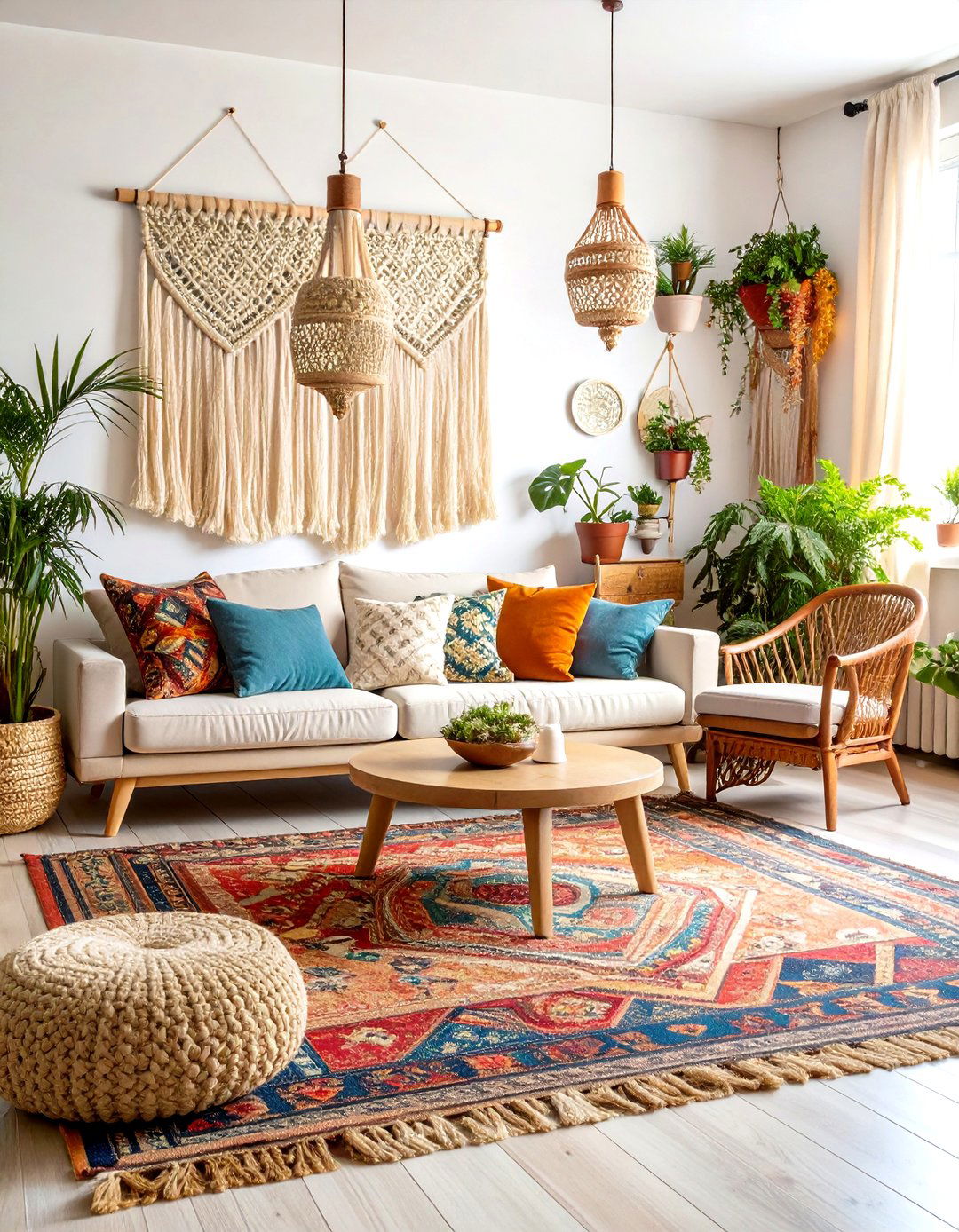 Bohemian Eclectic Living Room - 30 decorate living room ideas