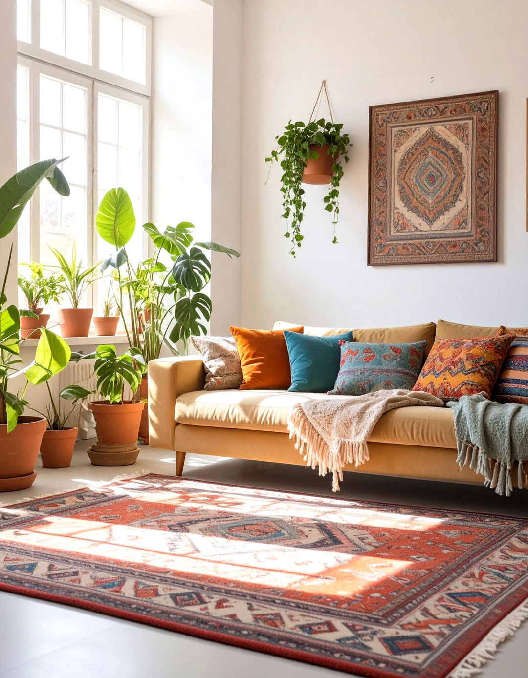 Bohemian Eclectic Living Room - 30 free home design ideas