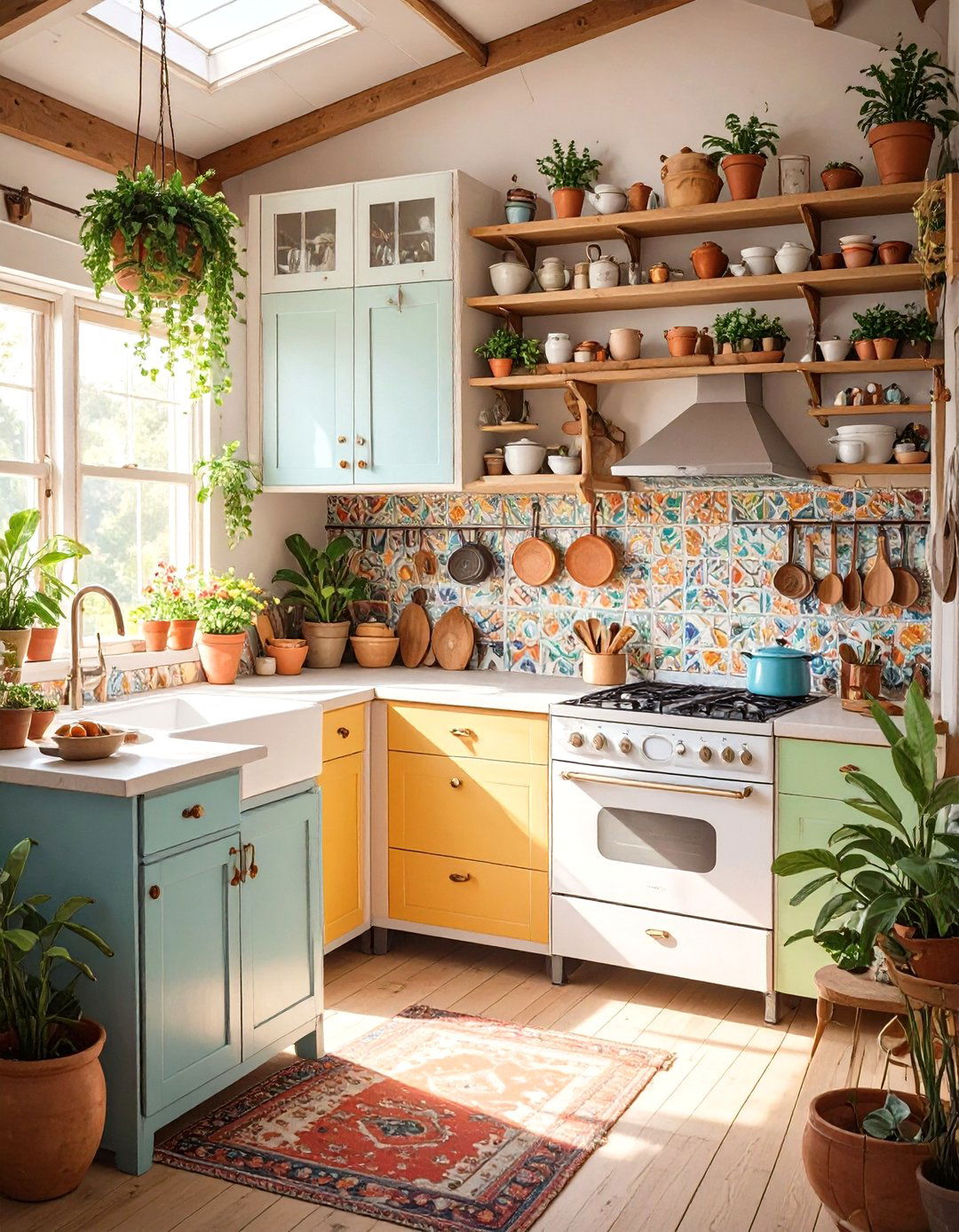 Bohemian Eclectic Mobile Home Kitchen - 30 mobile home kitchen ideas