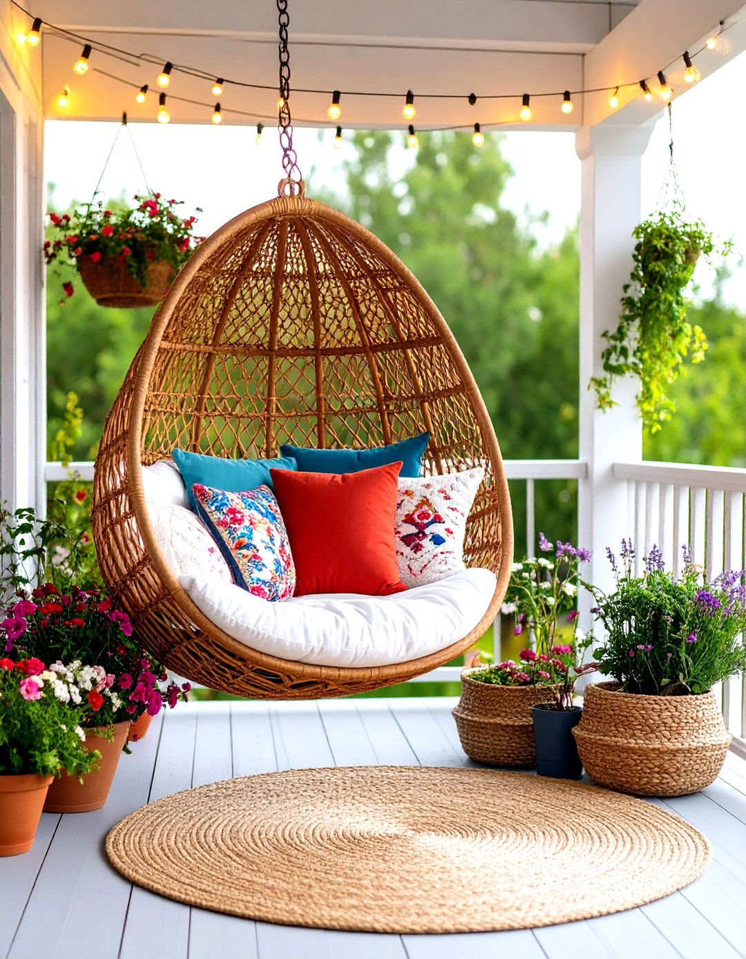 Bohemian Eclectic Porch Retreat - 30 front porch furniture ideas
