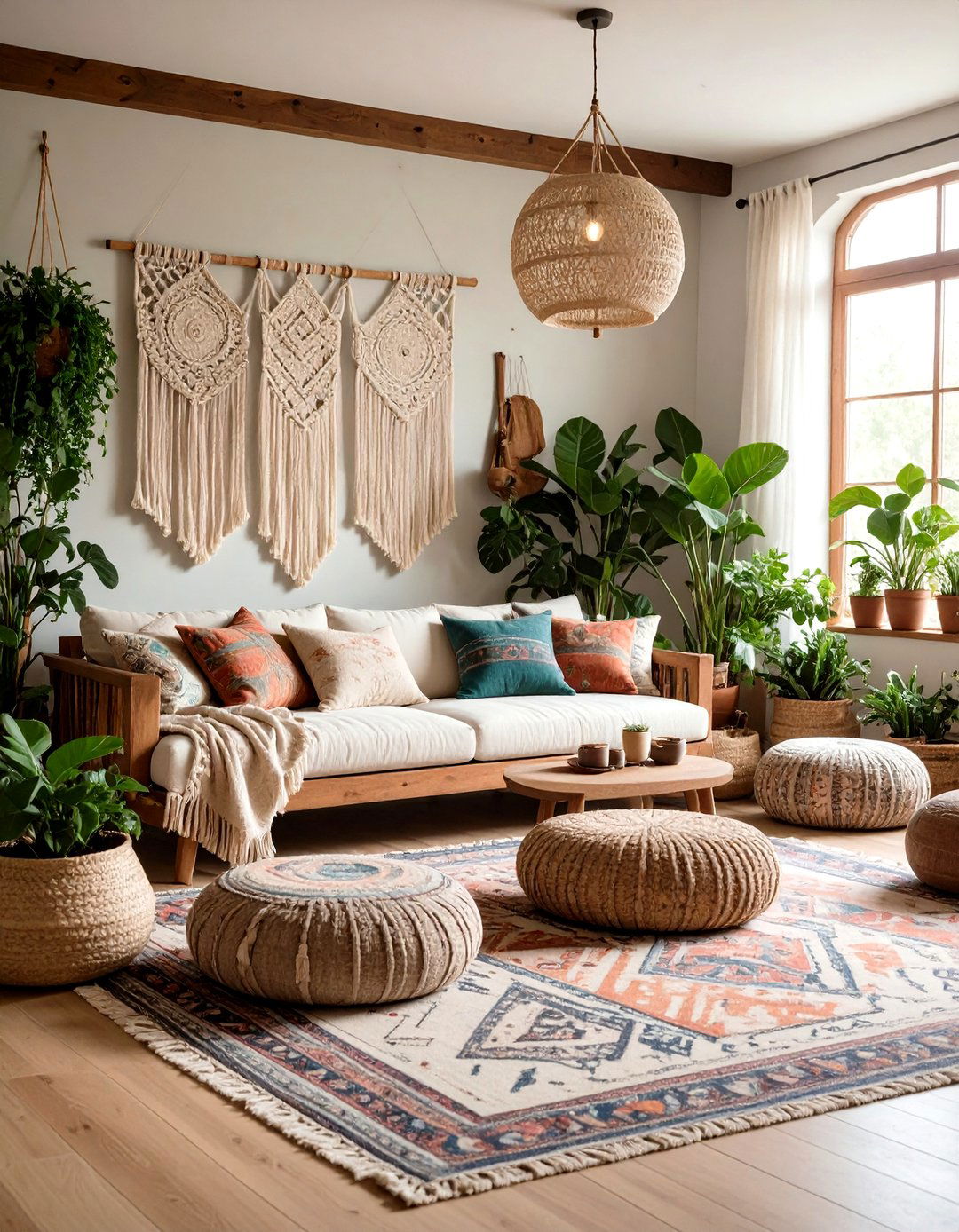 Bohemian Eclectic Small Living Room - 30 decorating ideas for small living room