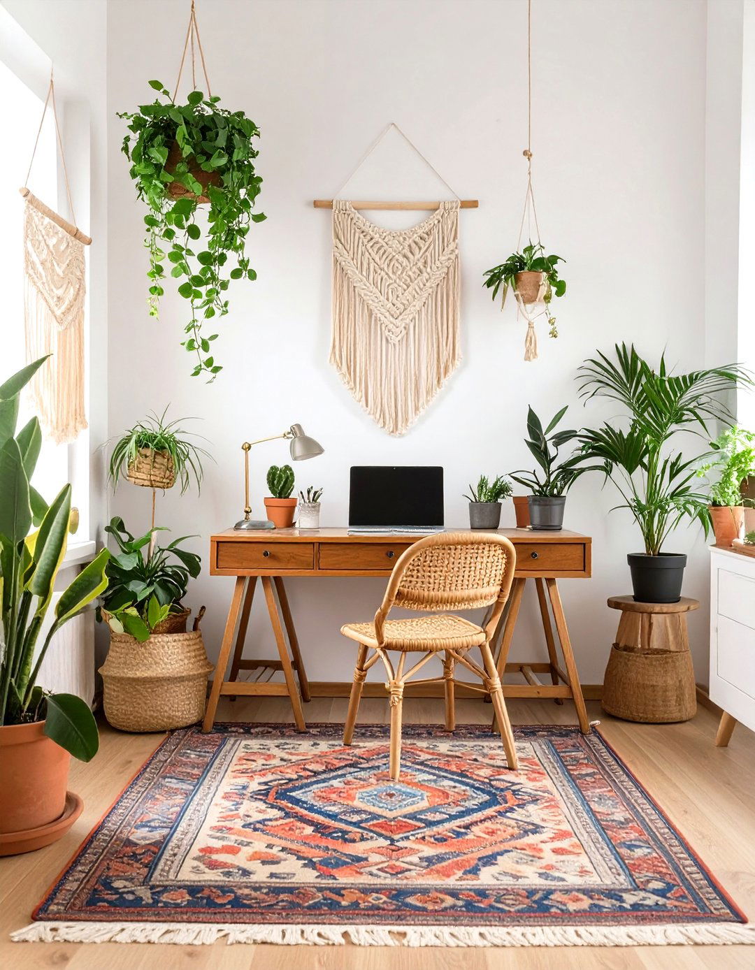 Bohemian Eclectic Small Office - 30 modern office design ideas for small spaces