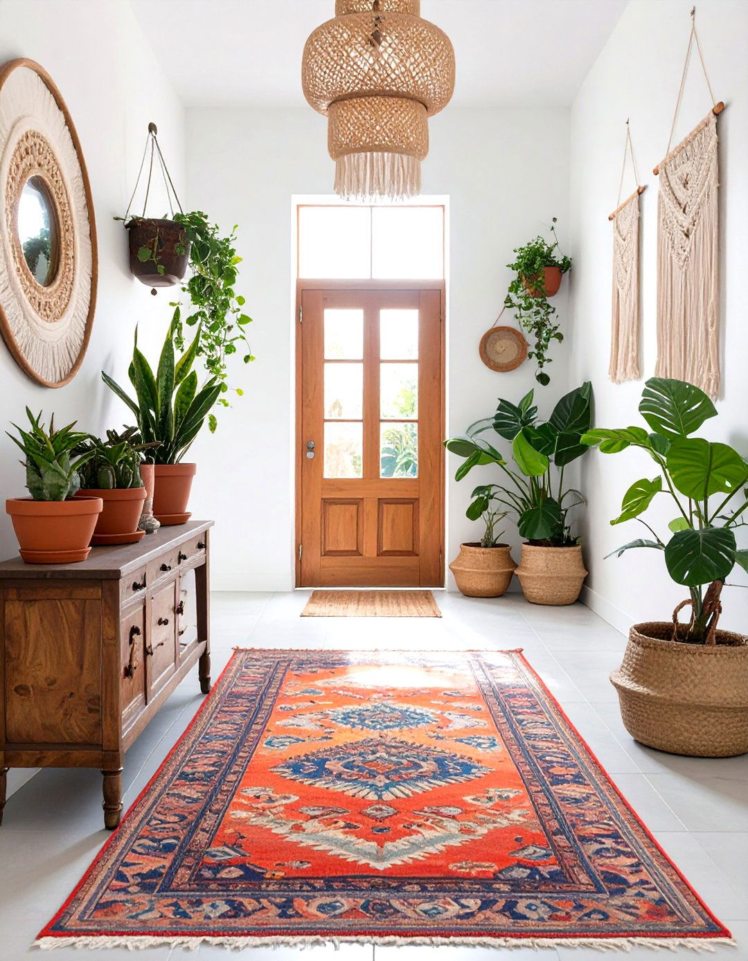 Bohemian Eclectic Welcome - 30 home entryway ideas