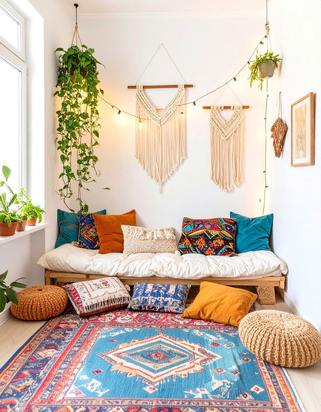 Bohemian Eclectic in a Small Nook - 30 interior design styles for small spaces ideas