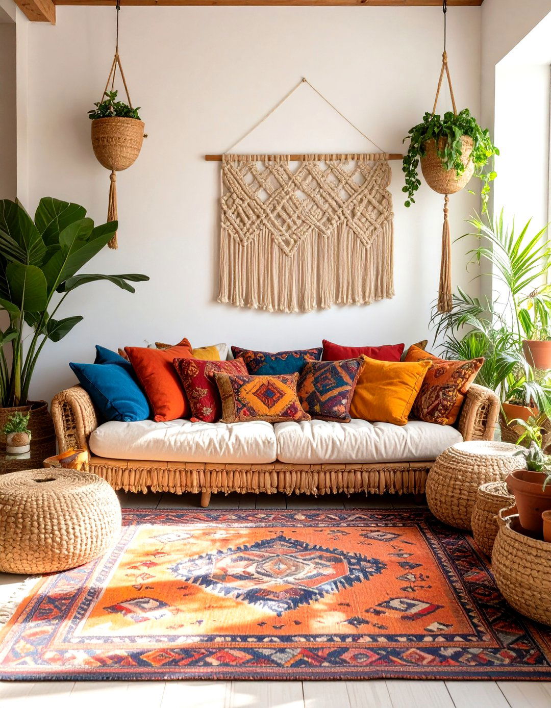 Bohemian Global Living Room - 30 contemporary living room ideas